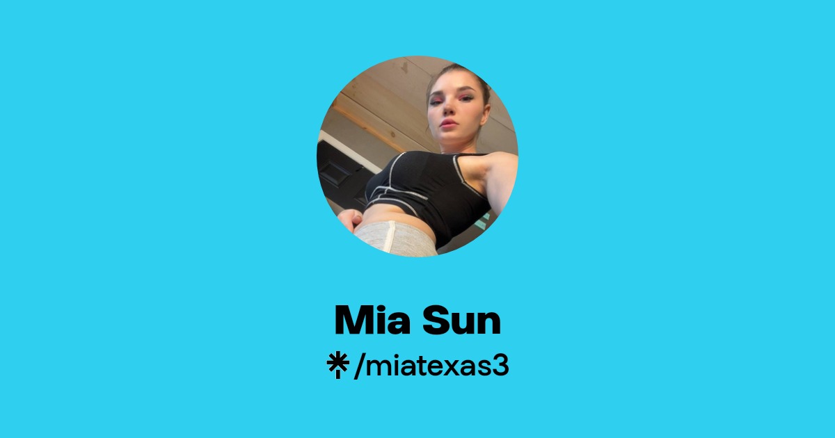 Mia Sun - Find Mia Sun Onlyfans - Linktree