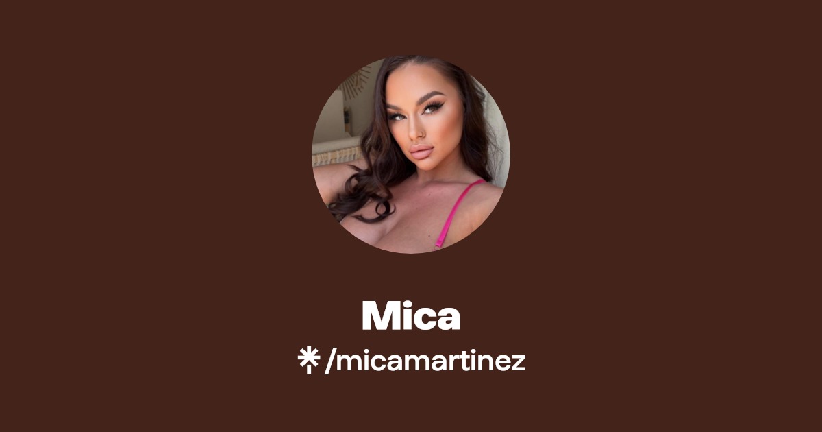 Mica - Find Mica Onlyfans - Linktree