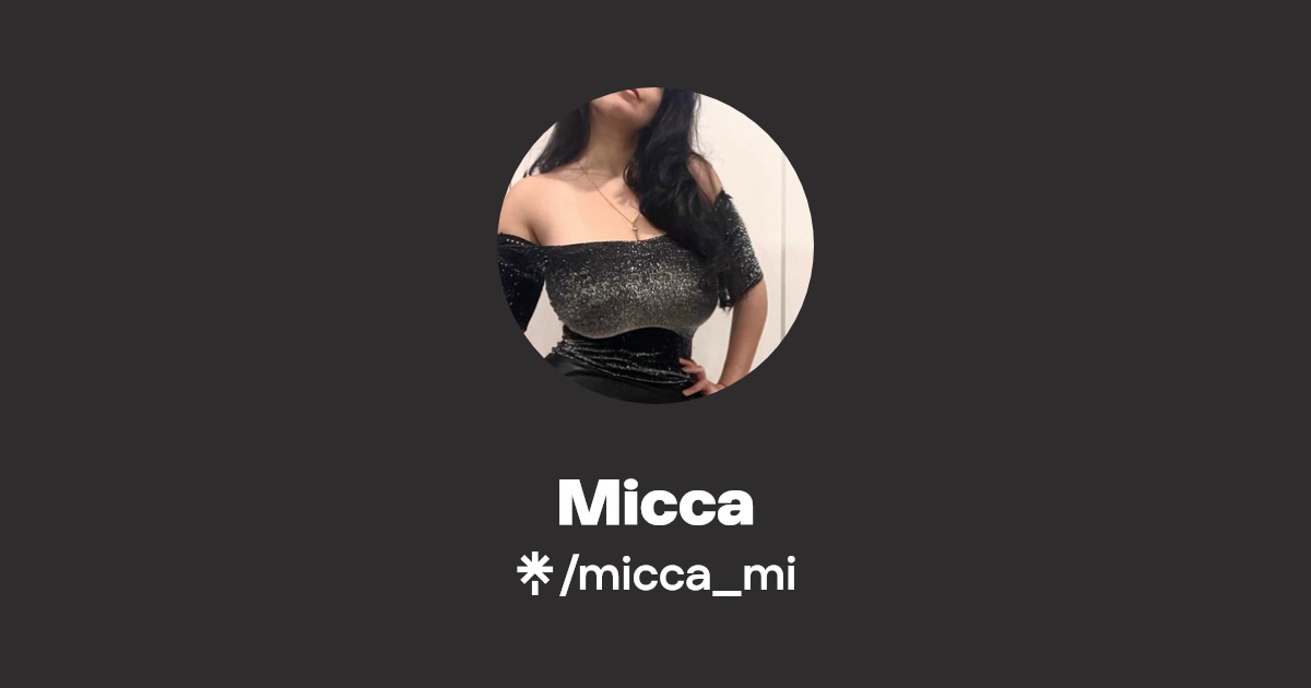 Micca - Find Micca Onlyfans - Linktree