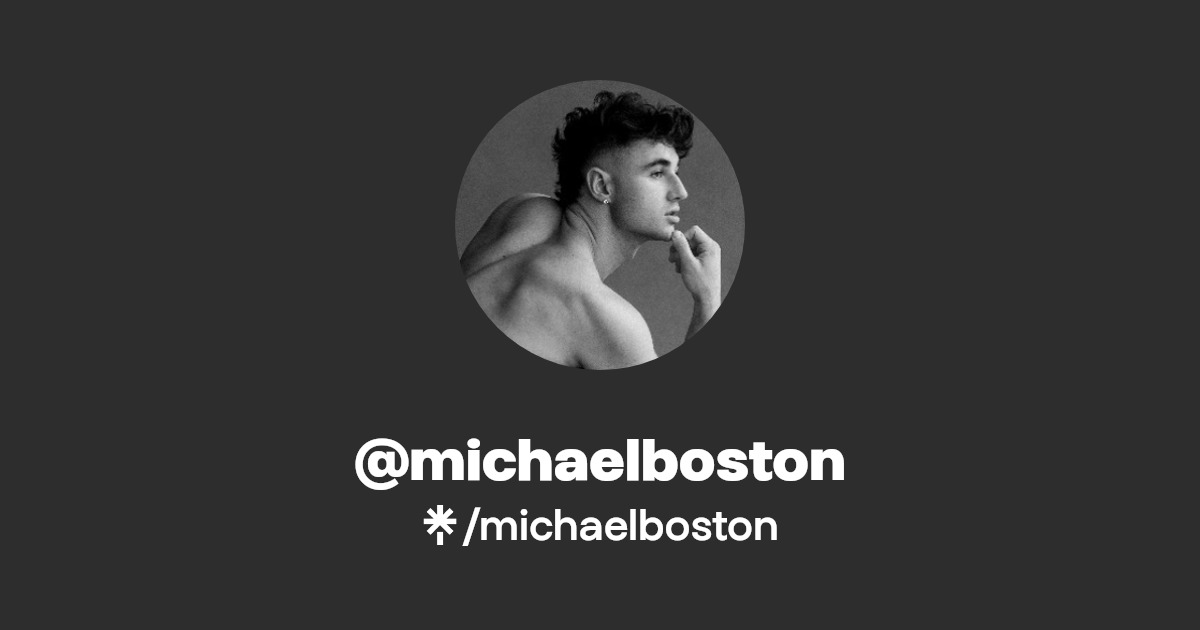 michaelboston - Find @michaelboston Onlyfans - Linktree