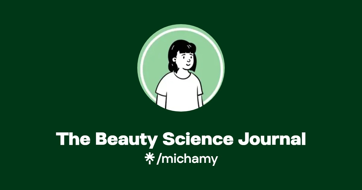 The Beauty Science Journal Instagram, TikTok Linktree