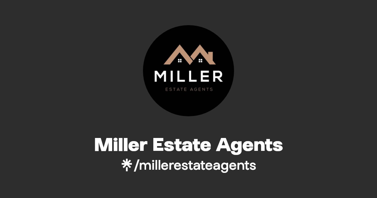 Miller Estate Agents Instagram, Facebook, TikTok Linktree