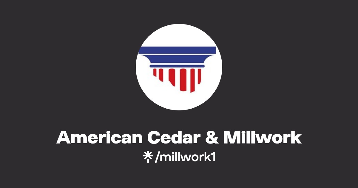 American Cedar & Millwork Instagram, Facebook Linktree