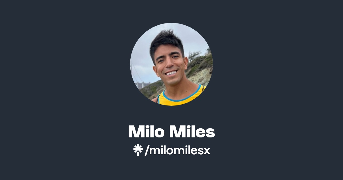 Milo Miles - Find Milo Miles Onlyfans - Linktree