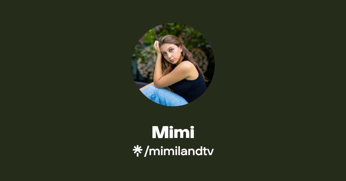 mimilandtv Instagram, TikTok Linktree