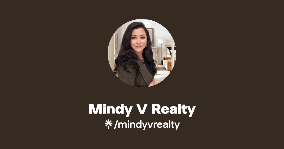 Mindy V Realty Instagram, Facebook Linktree