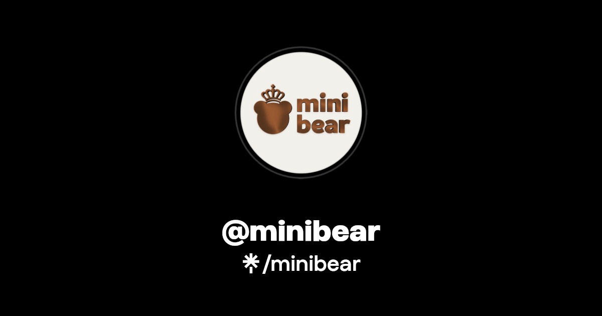 minibear | Instagram, Facebook | Linktree