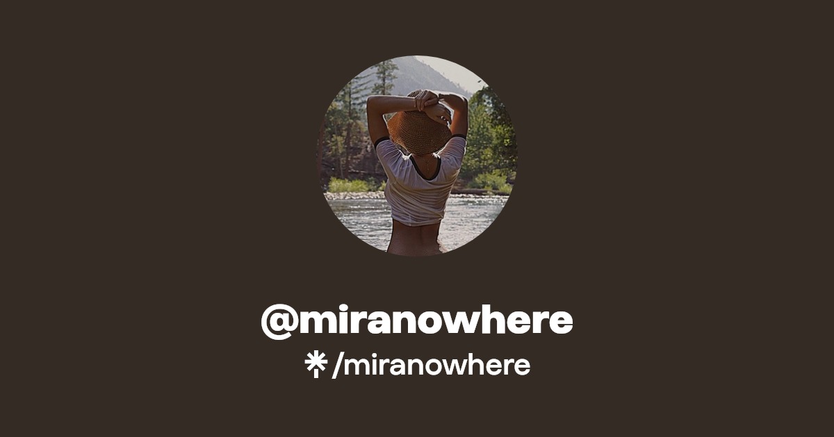 miranowhere - Find @miranowhere Onlyfans - Linktree