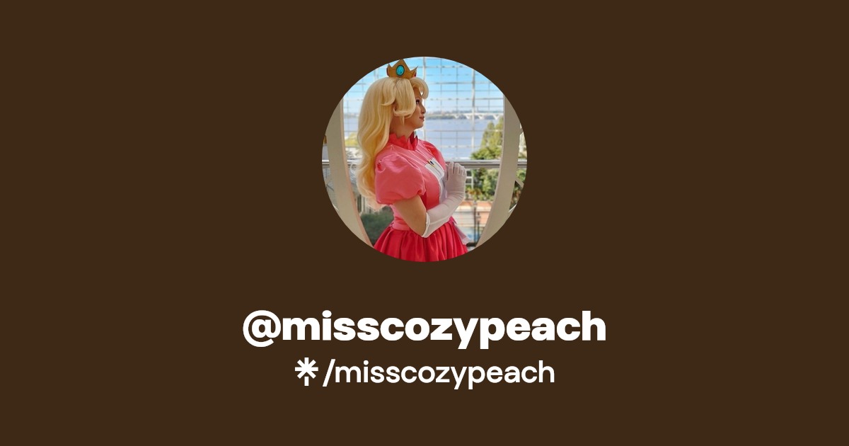 misscozypeach - Find @misscozypeach Onlyfans - Linktree