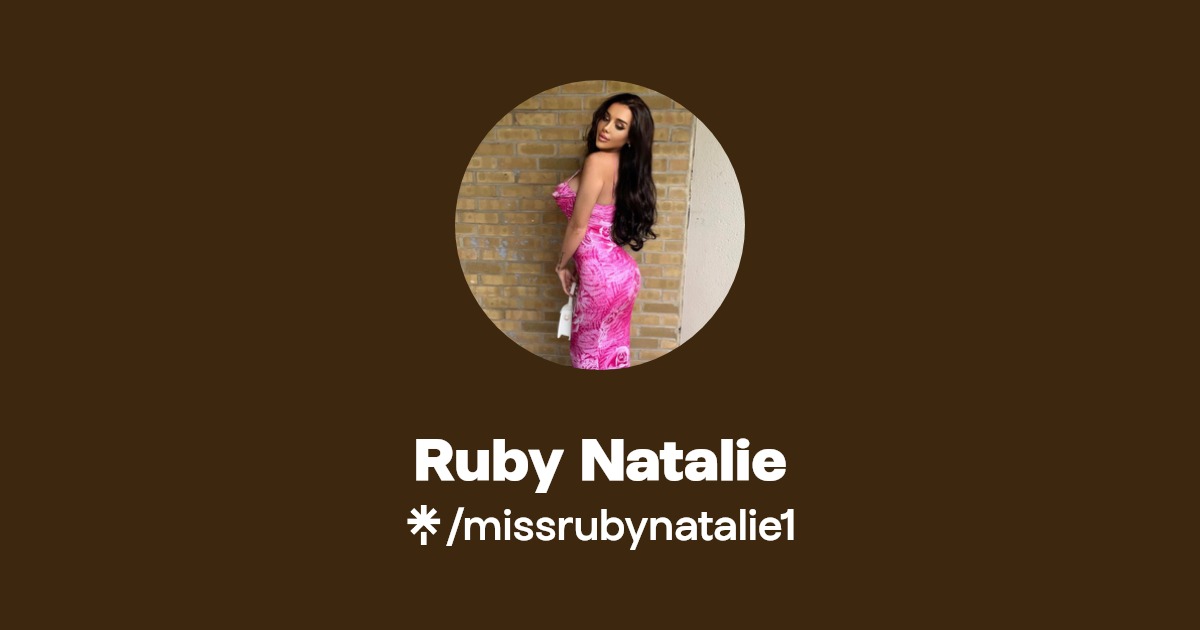 Ruby Natalie | Linktree