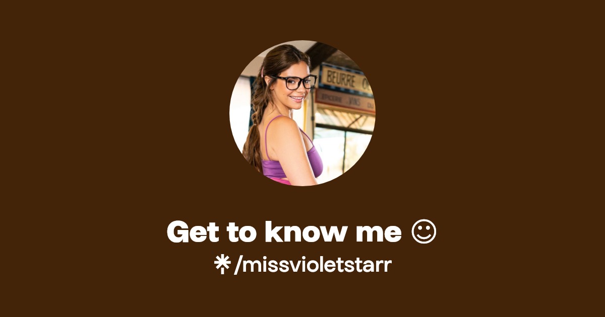 Get to know me ☺️ - Find Get to know me ☺️ Onlyfans - Linktree