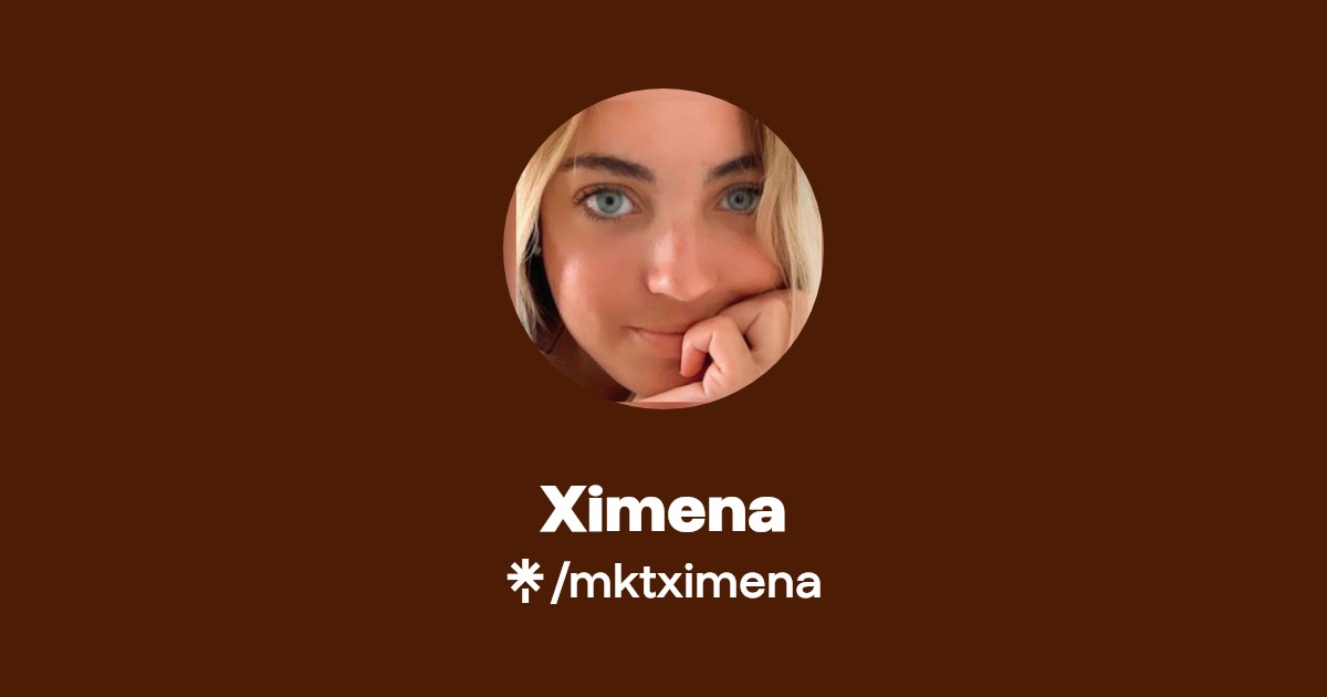 Ximena Instagram, TikTok Linktree