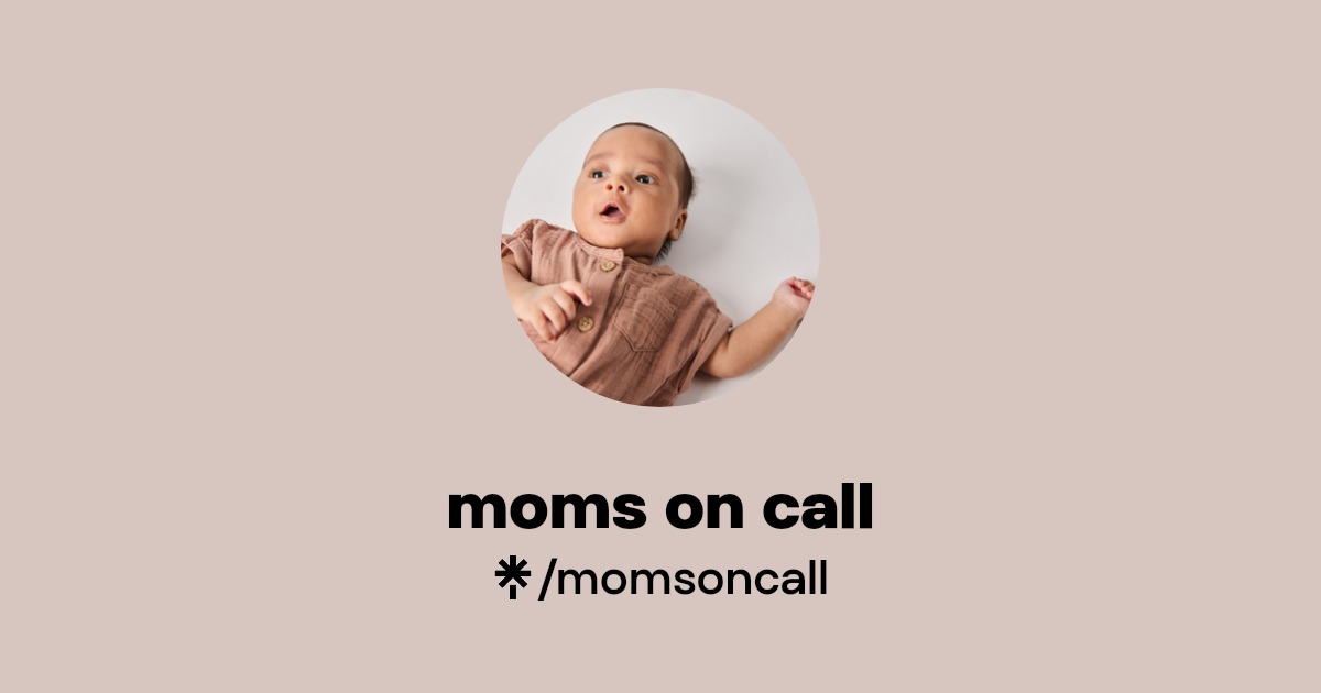 Moms on Call Instagram, Facebook, TikTok Linktree