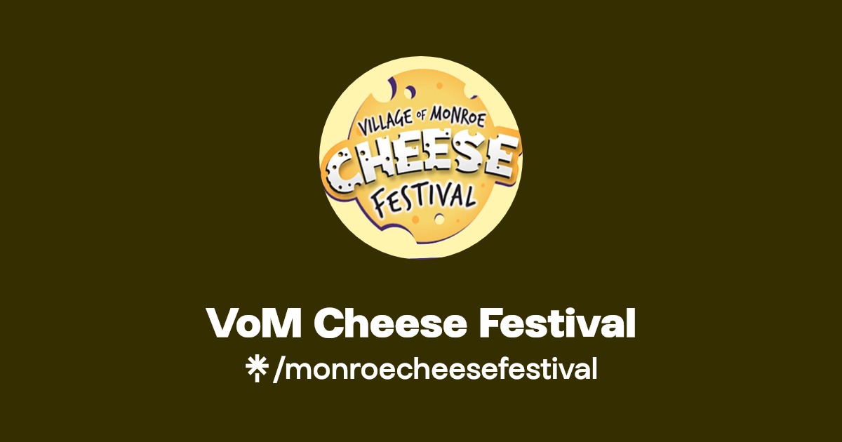 VoM Cheese Festival Instagram, Facebook Linktree