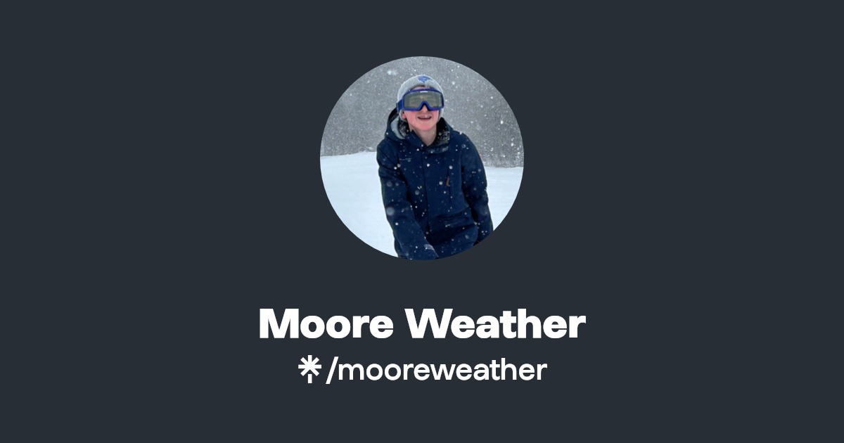 Moore Weather Twitter, Facebook Linktree