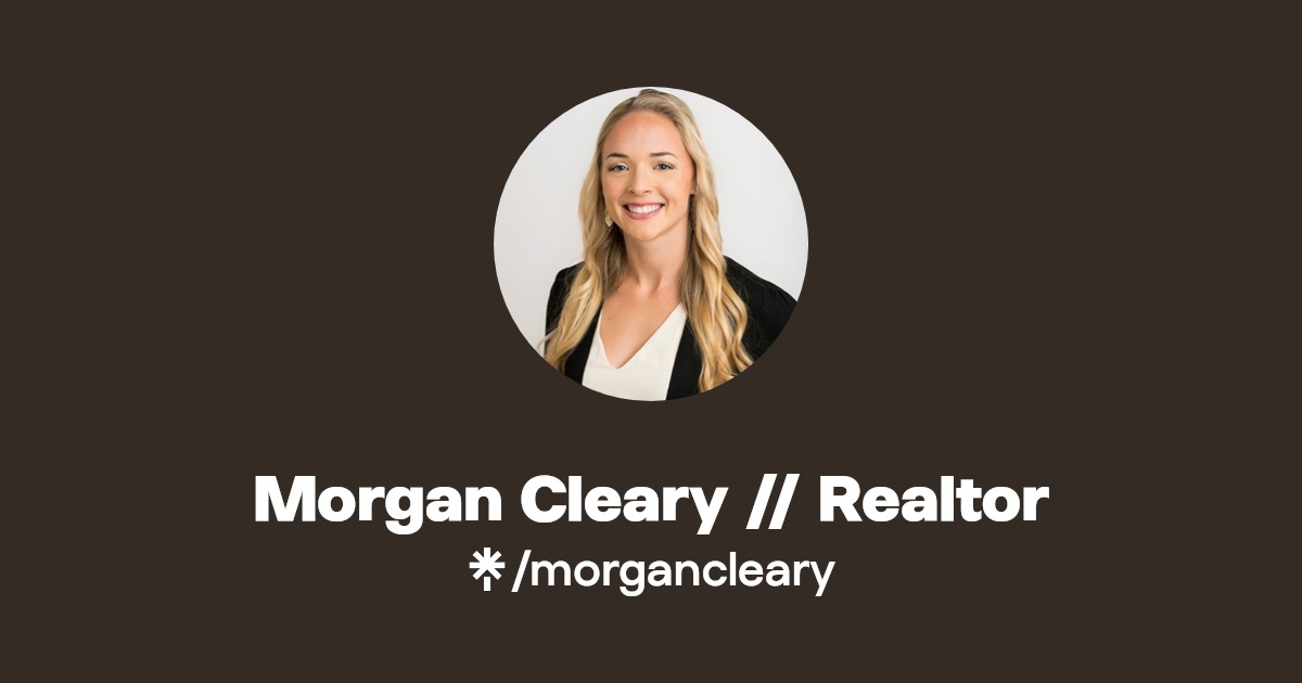 Cleary // Realtor Instagram, Facebook Linktree