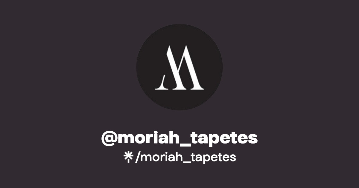 moriah_tapetes Instagram, TikTok Linktree