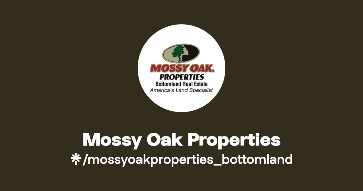 Mossy Oak Properties Instagram, Facebook, TikTok Linktree