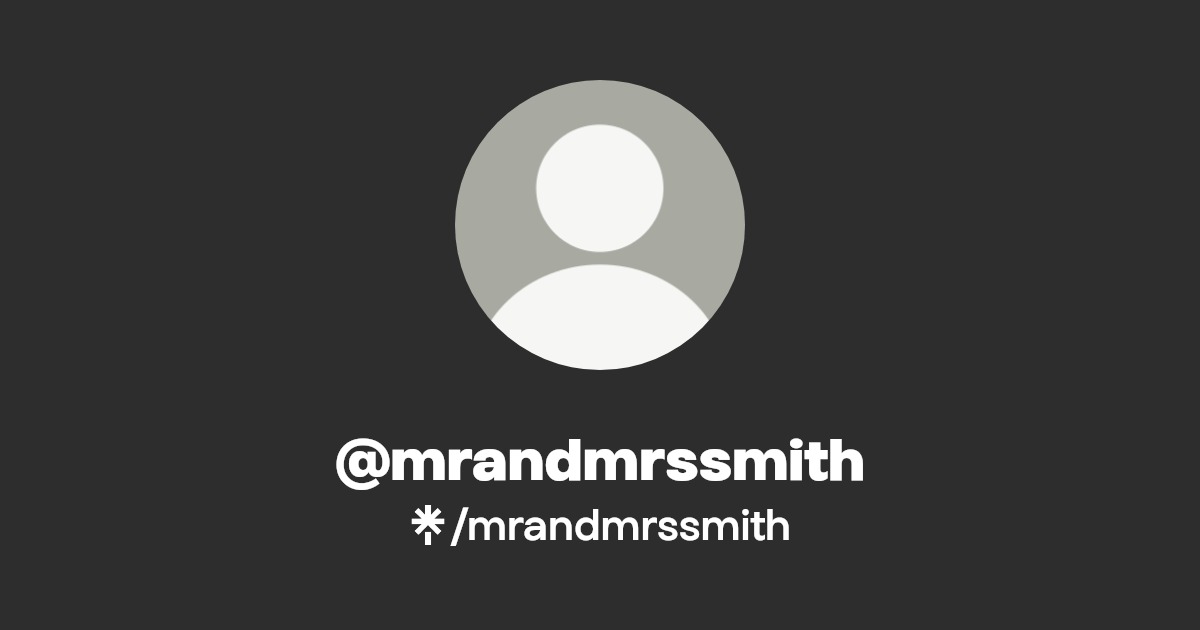 mrandmrssmith - Find @mrandmrssmith Onlyfans - Linktree