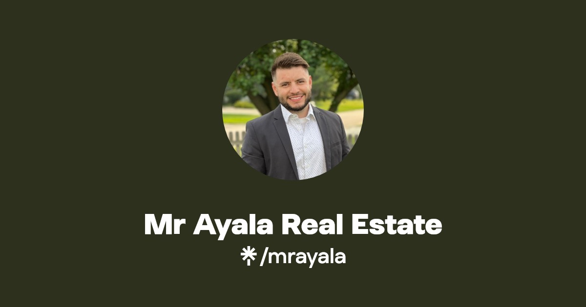 Mr Ayala Real Estate Instagram, Facebook Linktree