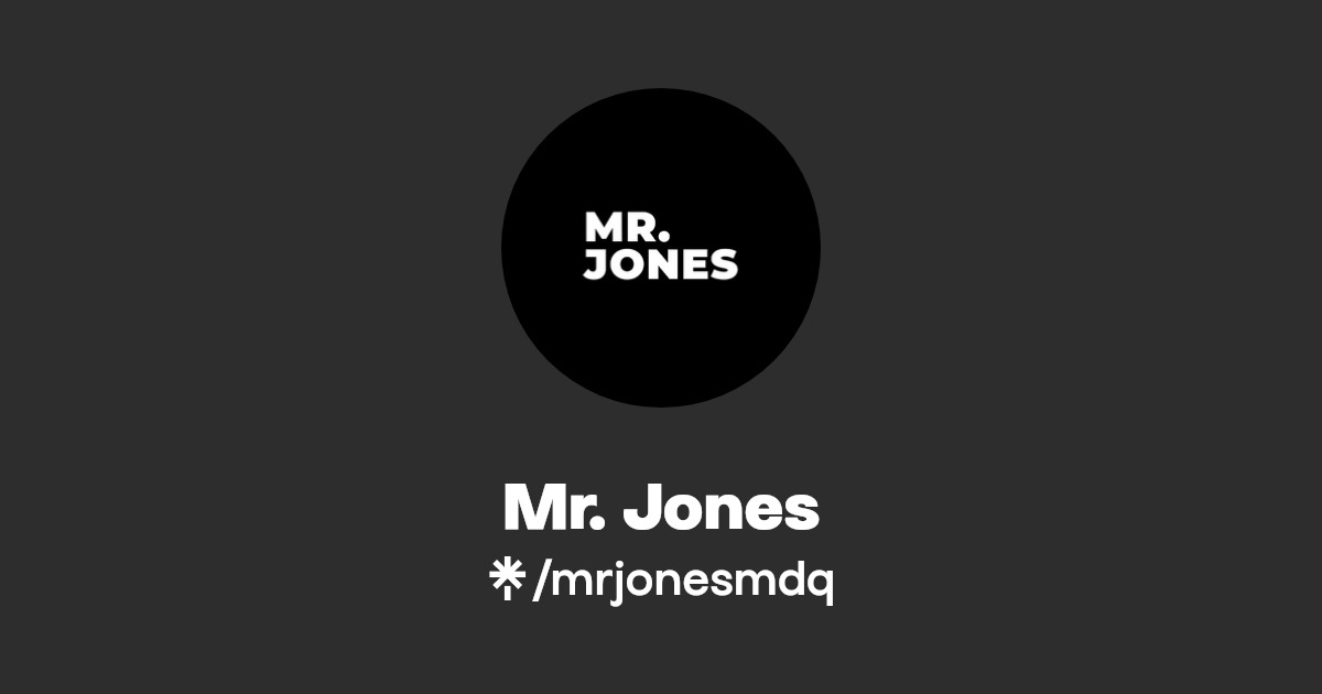 Mr. Jones Linktree