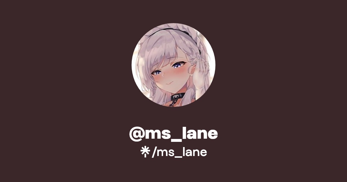 @ms_lane | Linktree