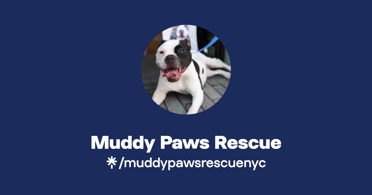 Muddy Paws Rescue Instagram, Facebook, TikTok Linktree