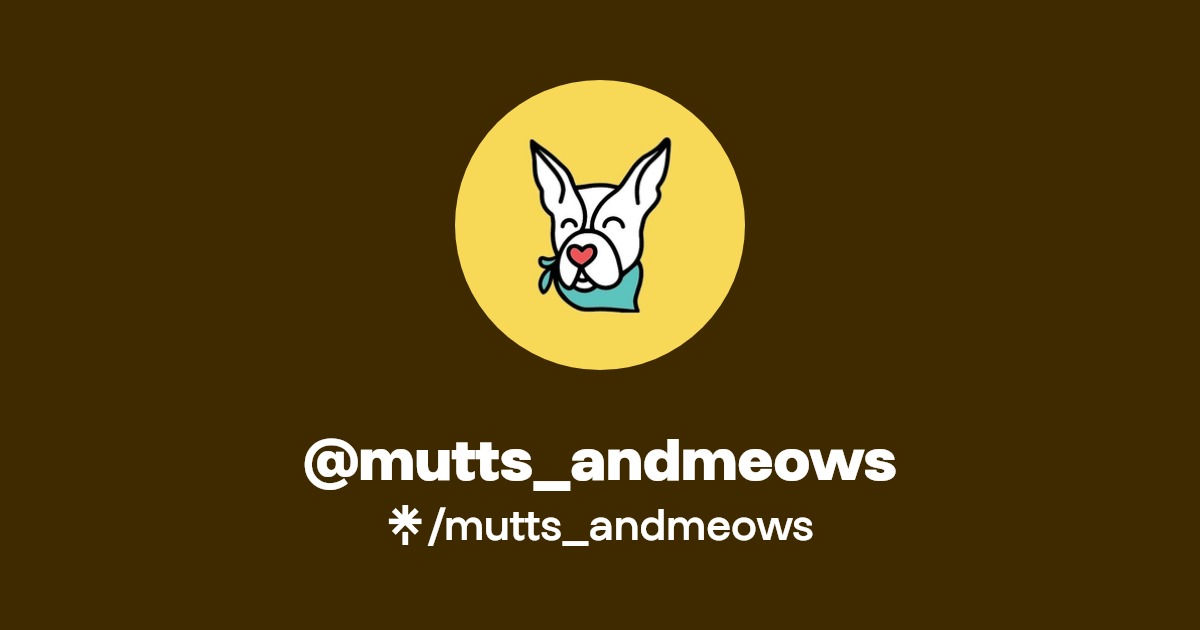 mutts_andmeows Instagram, Facebook Linktree
