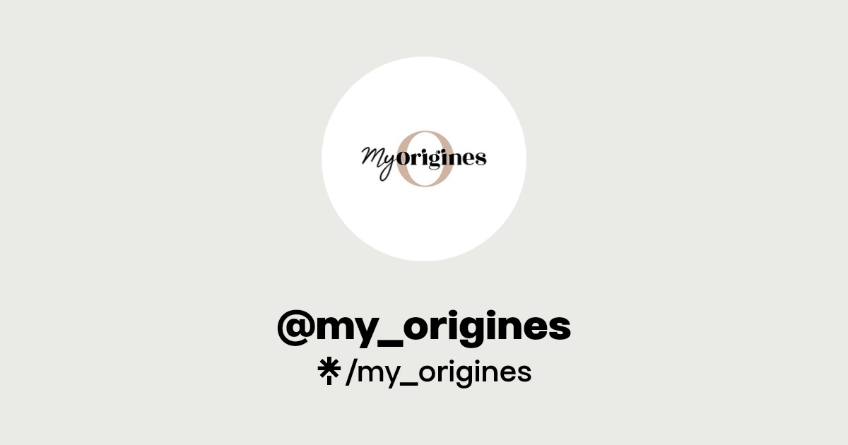 my_origines TikTok Linktree