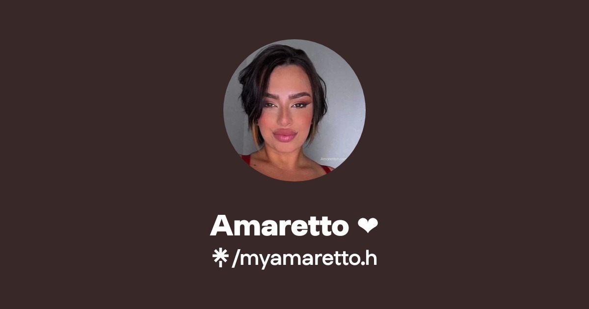 Amaretto - Find Amaretto Onlyfans - Linktree