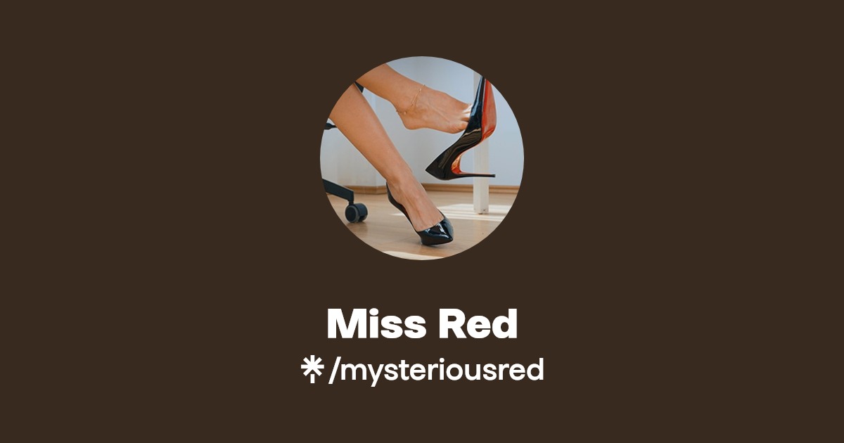 Miss Red - Find Miss Red Onlyfans - Linktree