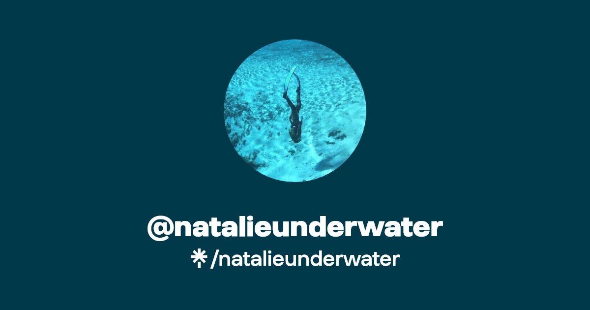 natalieunderwater | Instagram, TikTok | Linktree