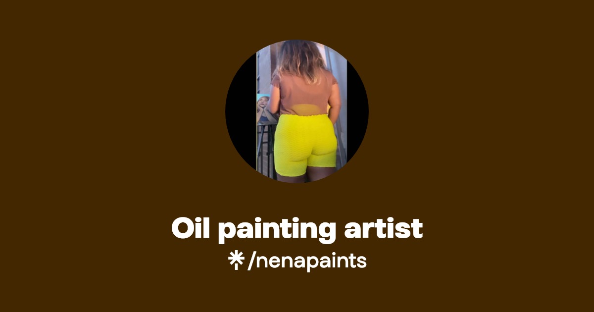 Oil painting artist Instagram, TikTok Linktree