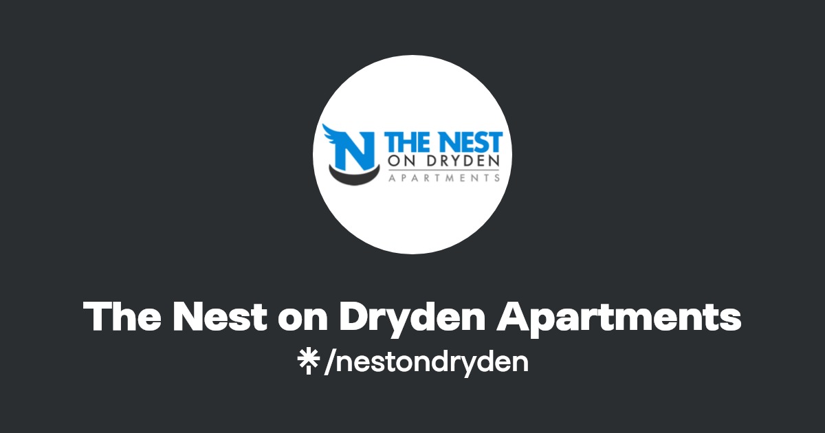 The Nest on Dryden Apartments Instagram, Facebook Linktree