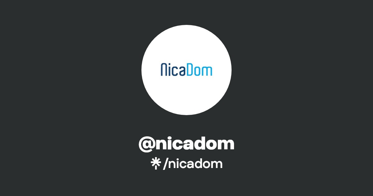 @nicadom | Linktree