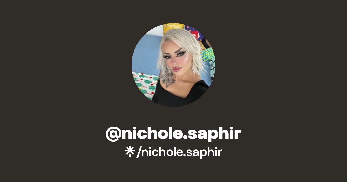 nichole.saphir - Find @nichole.saphir Onlyfans - Linktree