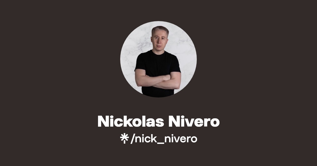 Nickolas Nivero - Find Nickolas Nivero Onlyfans - Linktree