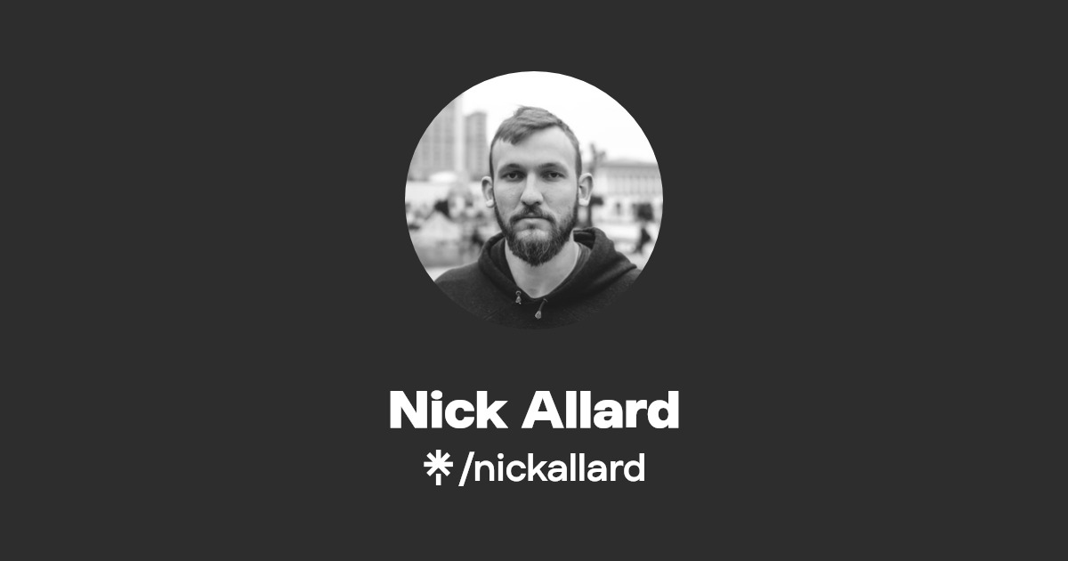 Nick Allard Instagram, TikTok Linktree