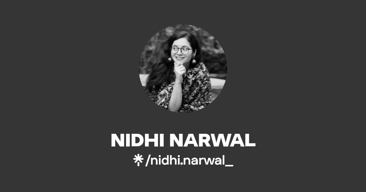NIDHI NARWAL Facebook Linktree