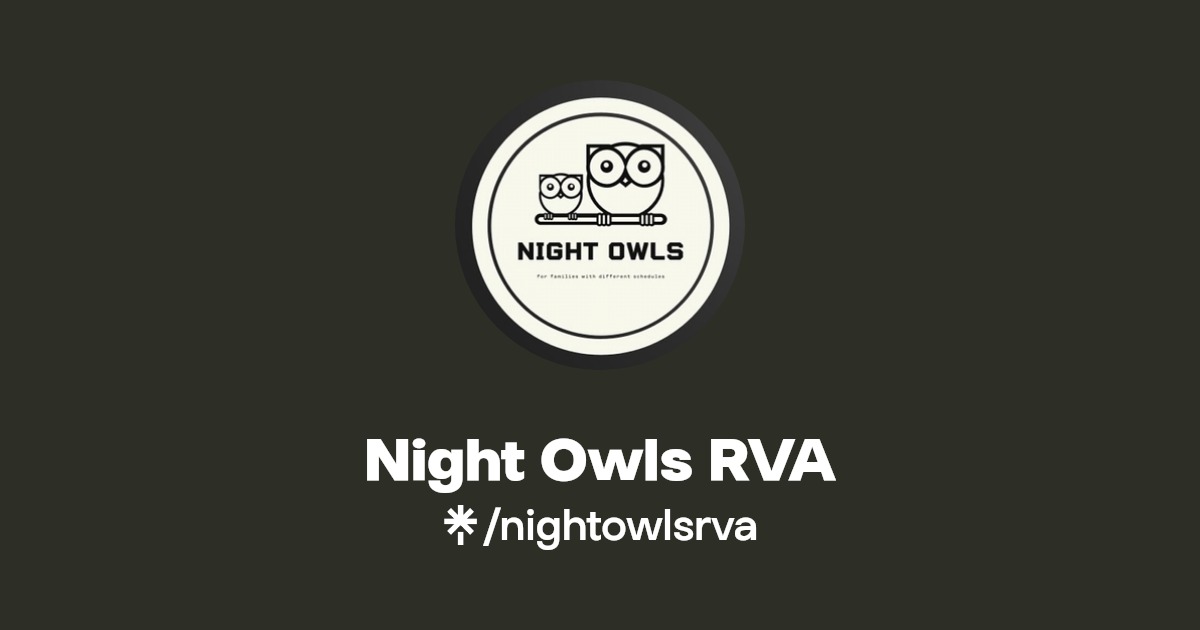 Night Owls RVA Instagram, Facebook Linktree
