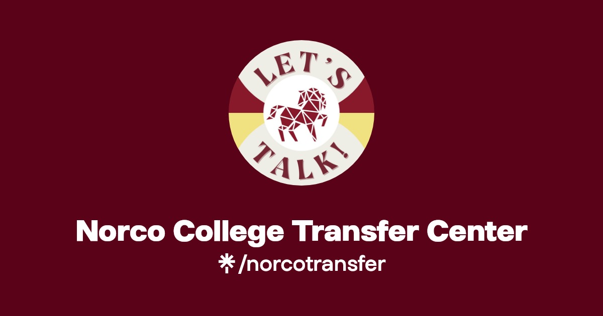 Norco College Transfer Center Instagram Linktree