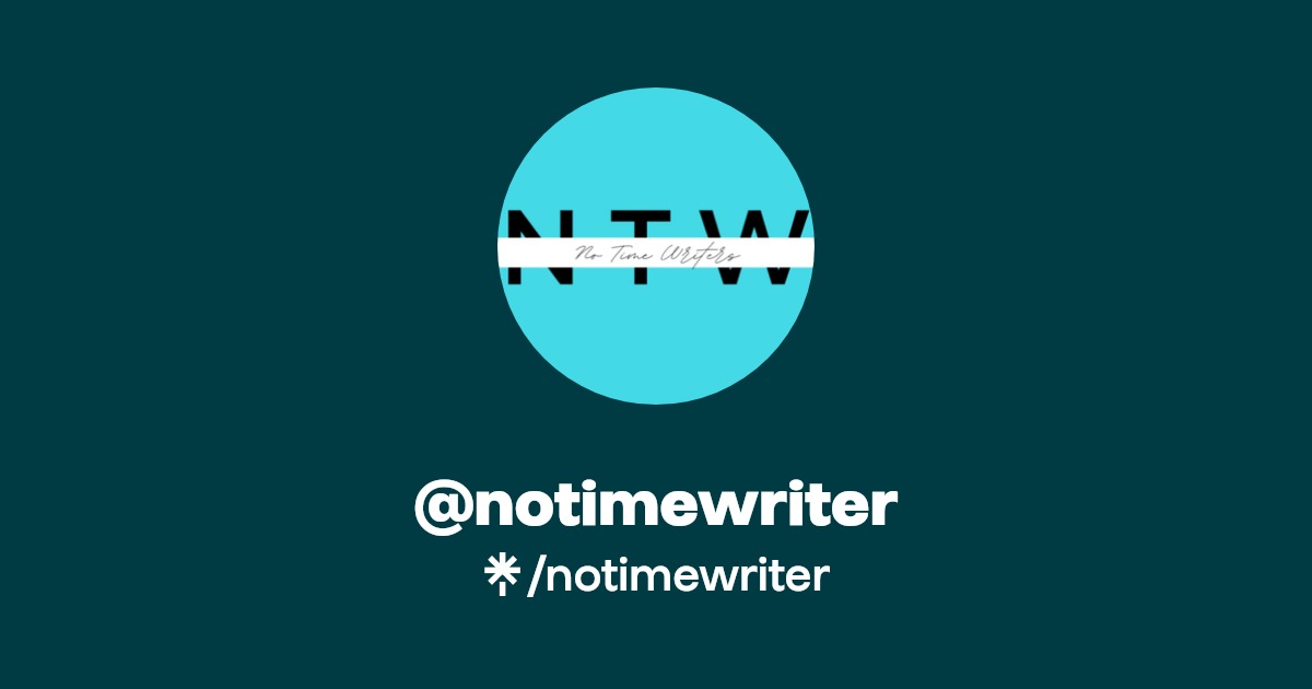notimewriter Facebook Linktree