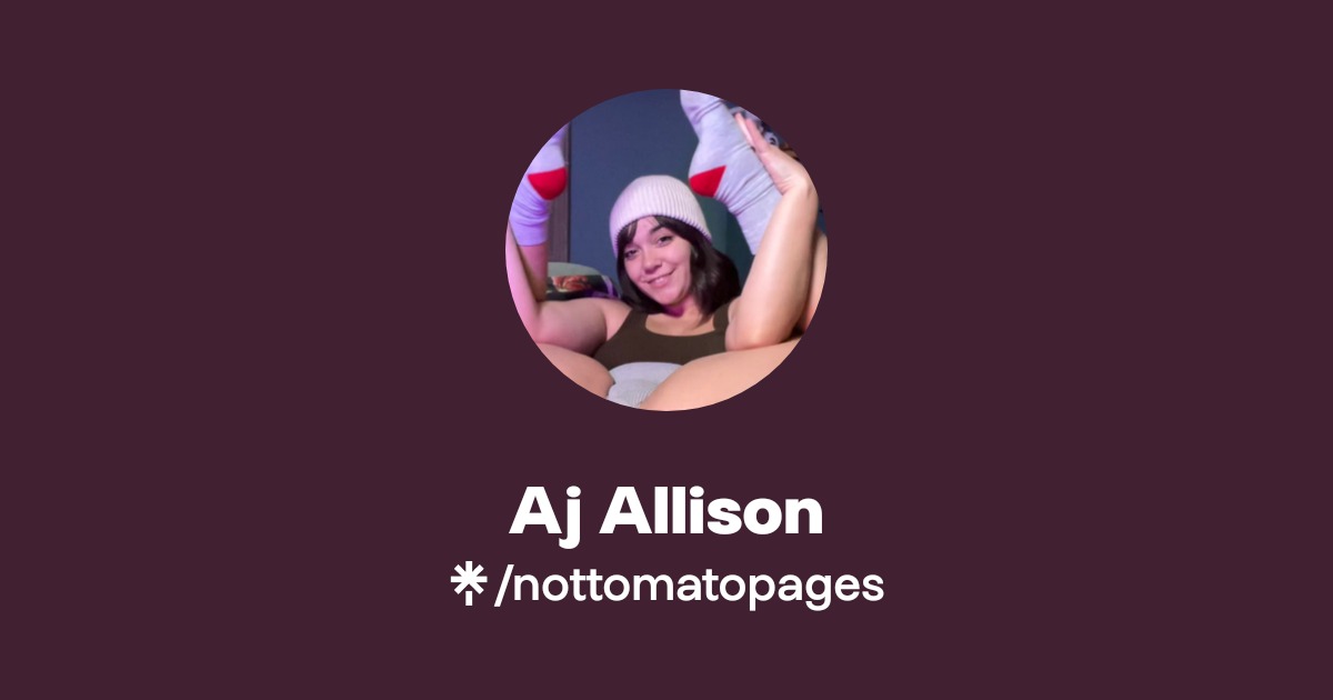 Aj Allison | Instagram, TikTok | Linktree