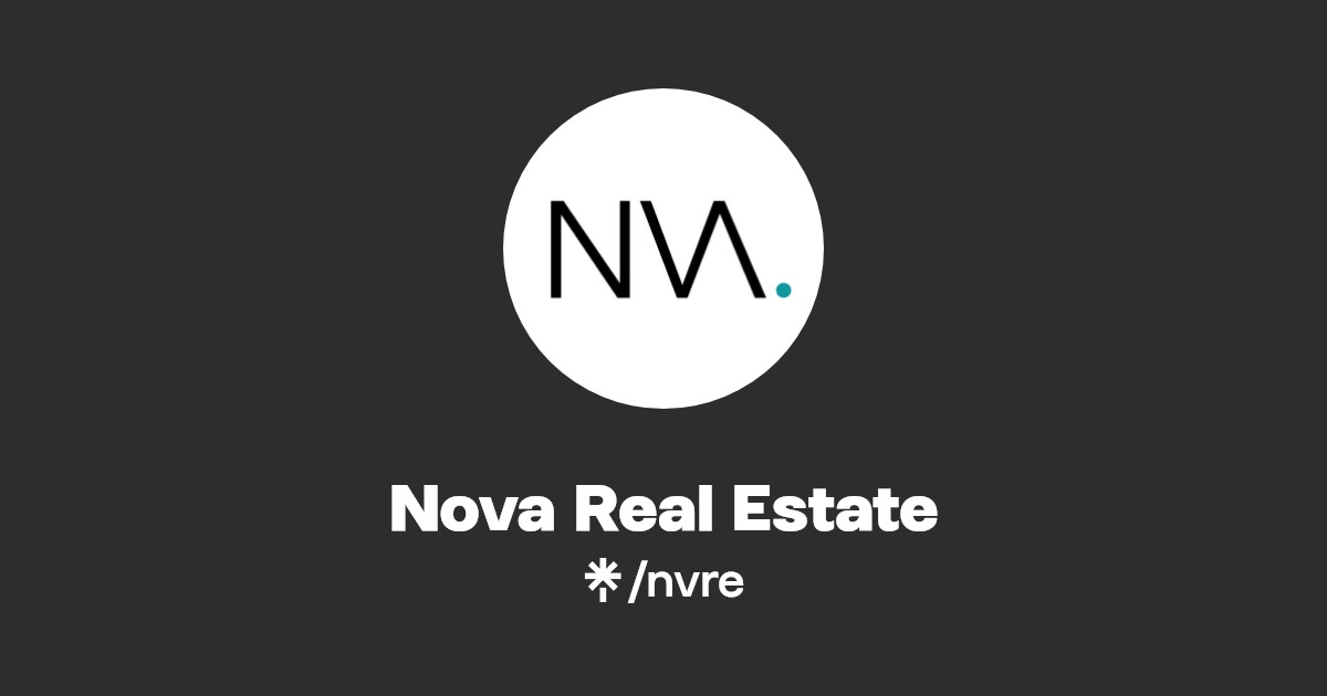 Nova Real Estate Instagram, Facebook Linktree