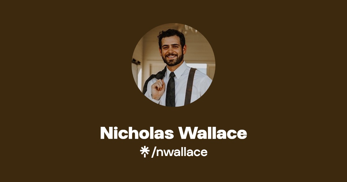 Nicholas Wallace Instagram, Facebook Linktree