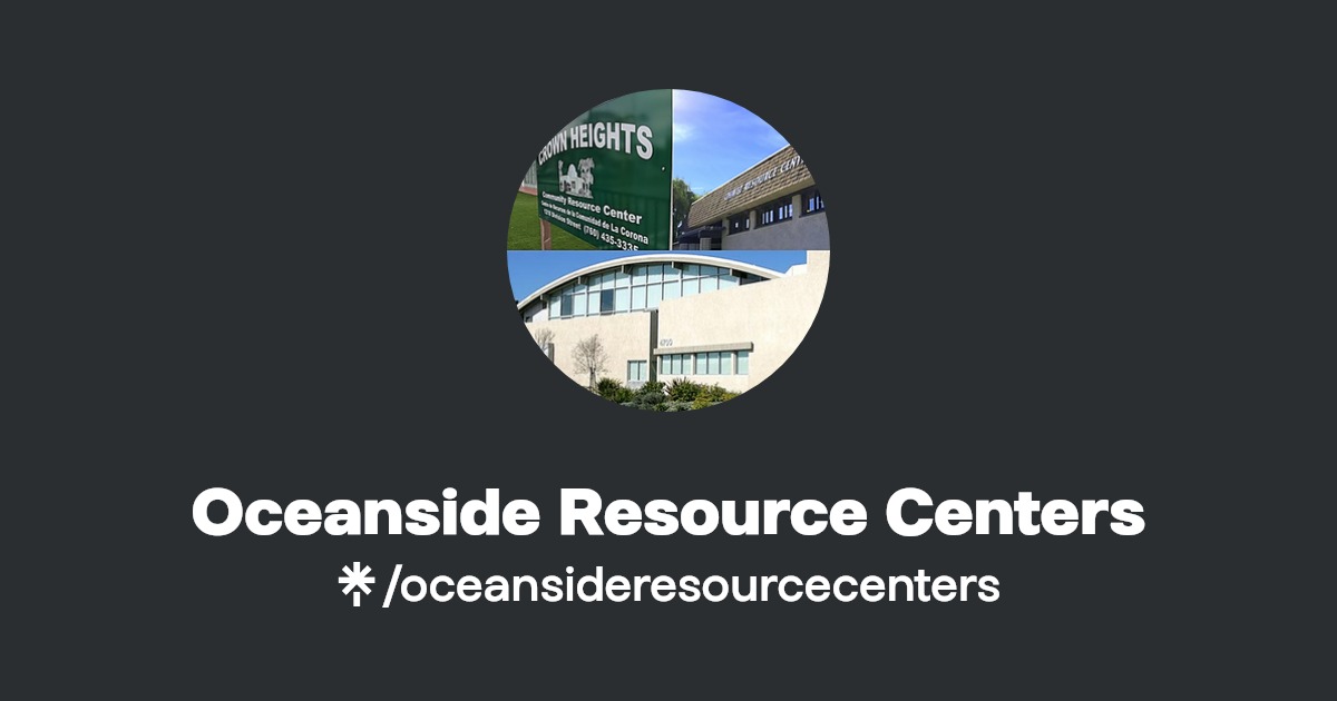 Oceanside Resource Centers Twitter, Instagram, Facebook Linktree
