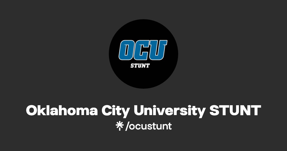 Oklahoma City University STUNT Instagram, Facebook Linktree