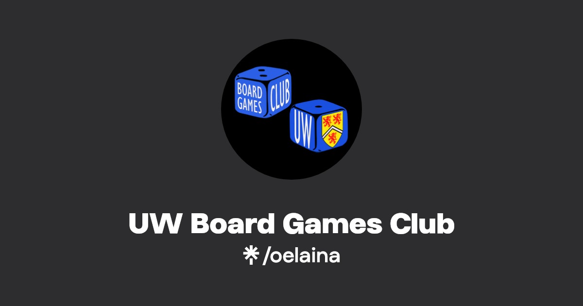 UW Board Games Club Linktree