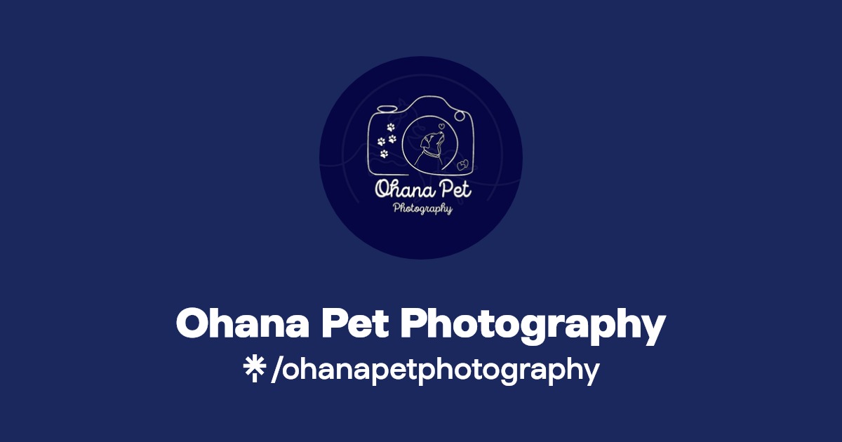 Ohana Pet Photography Instagram, Facebook, TikTok Linktree