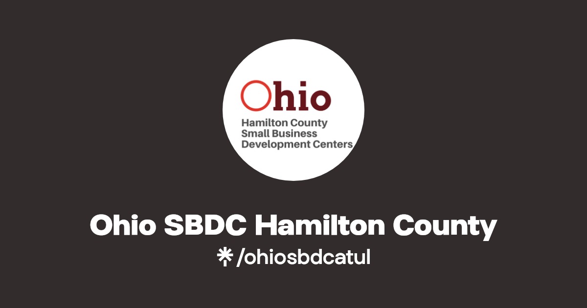 Ohio SBDC Hamilton County Twitter, Instagram, Facebook Linktree